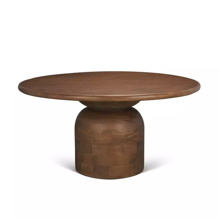Atlas Medium Brown 60" Round Dining Table