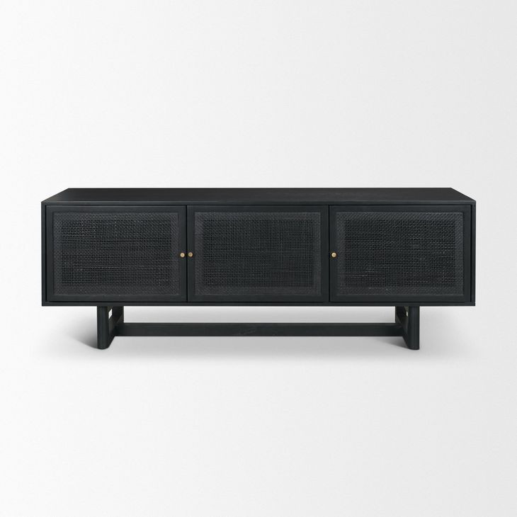 Grier Black 65" Media Console