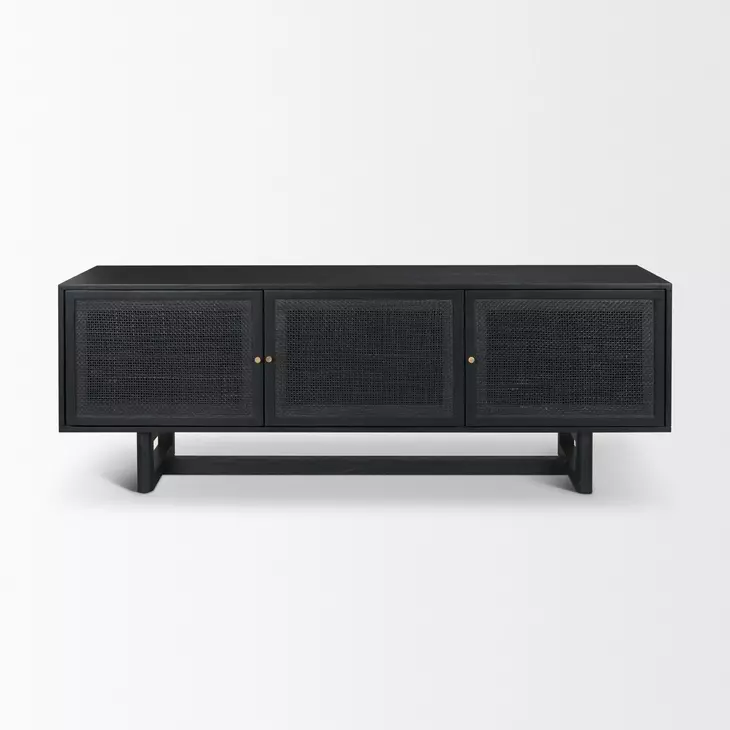 Grier Black 65" Media Console