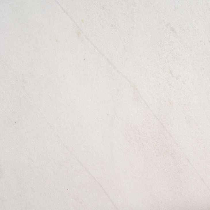 Matteo White and Gray Marble Top Square Side Table