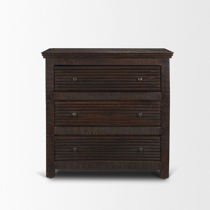 Rhett Medium Brown 3 Drawer Cabinet