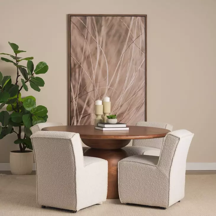 Atlas Medium Brown 60" Round Dining Table