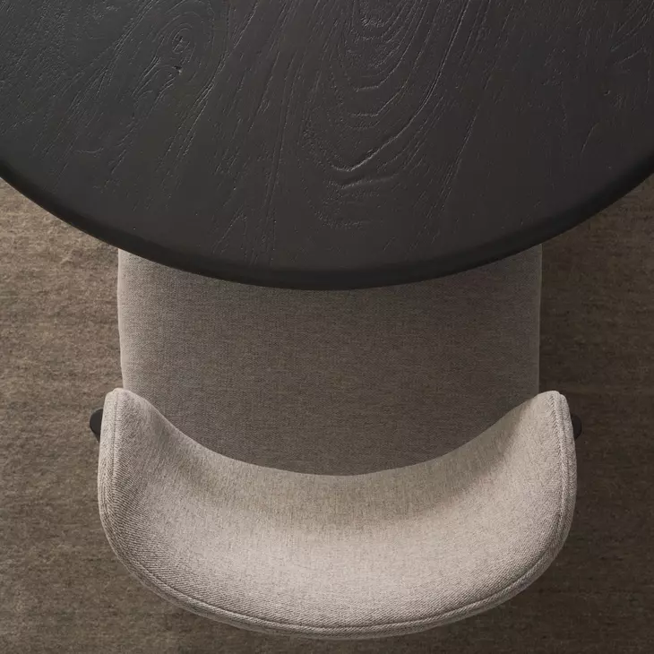 Atlas Black 42" Round Dining Table