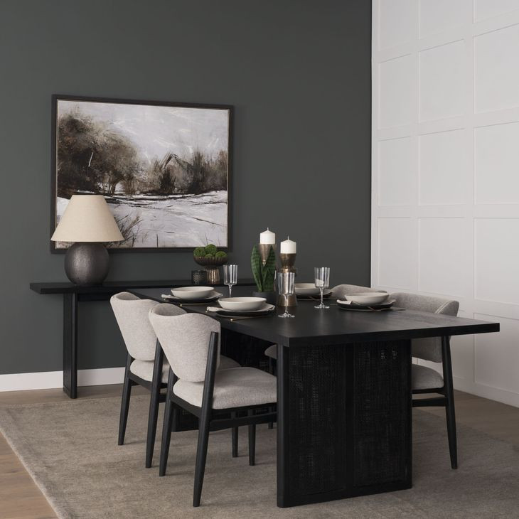 Grier Black 65" Console Table