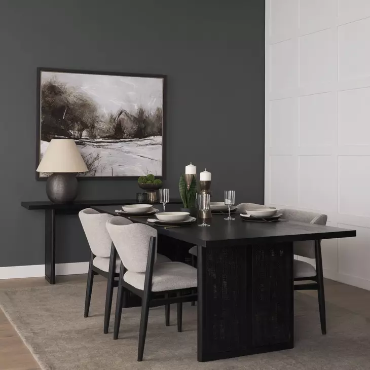 Grier Black 65" Console Table