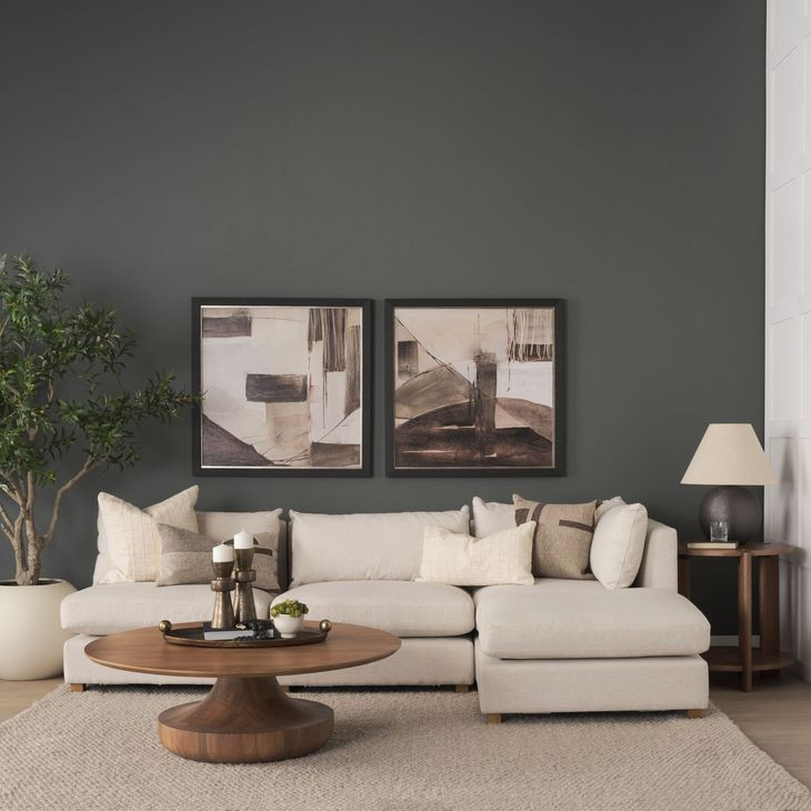 Hisako Brown Round Side Table