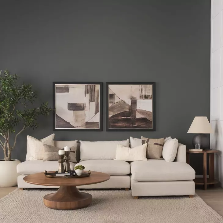 Hisako Brown Round Side Table