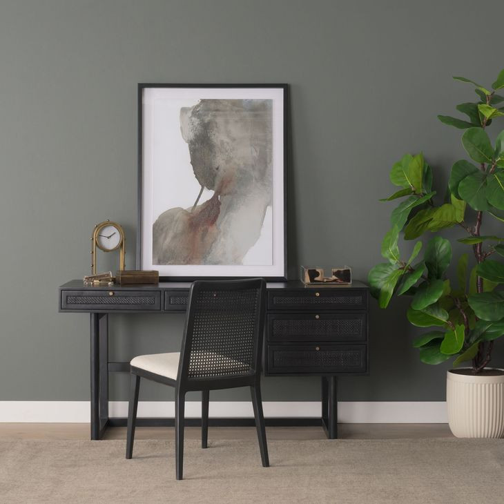 Grier Black 60" Office Desk