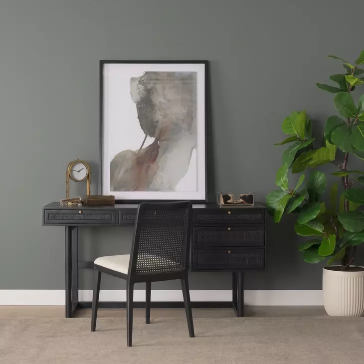Grier Black 60" Office Desk