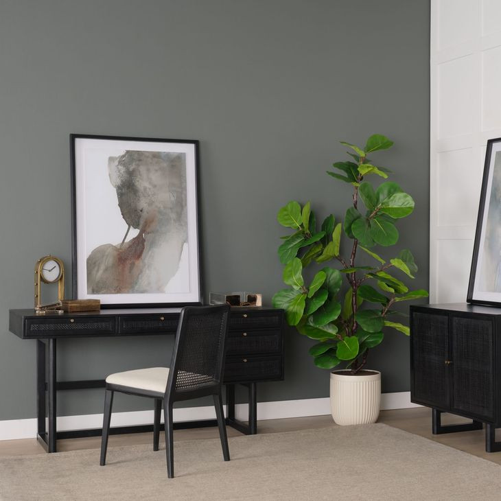 Grier Black 60" Office Desk