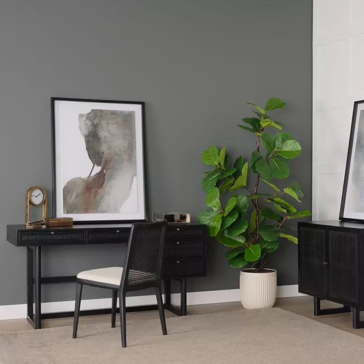 Grier Black 60" Office Desk