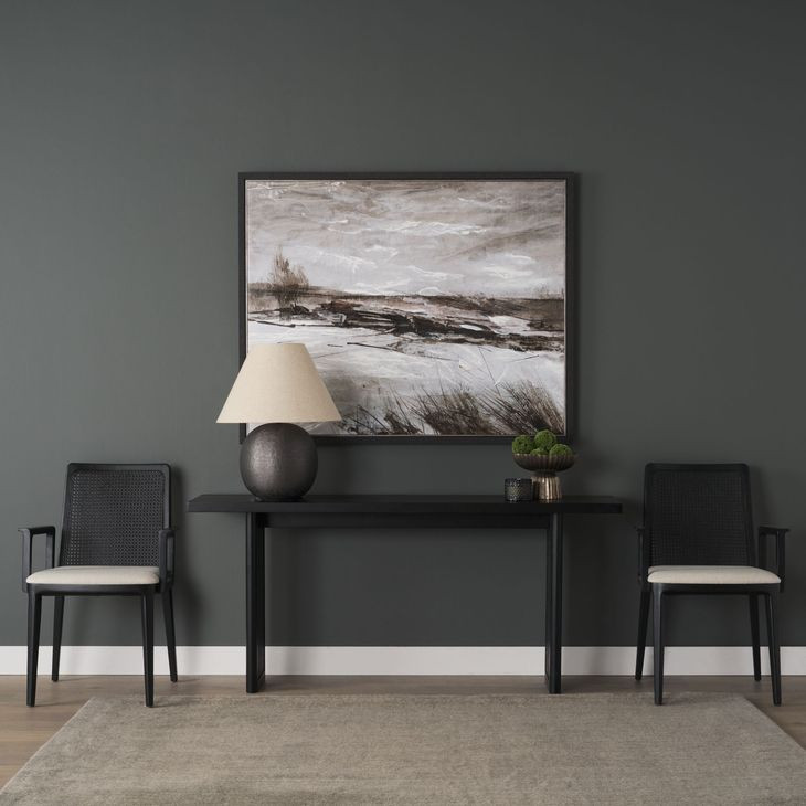 Grier Black 65" Console Table