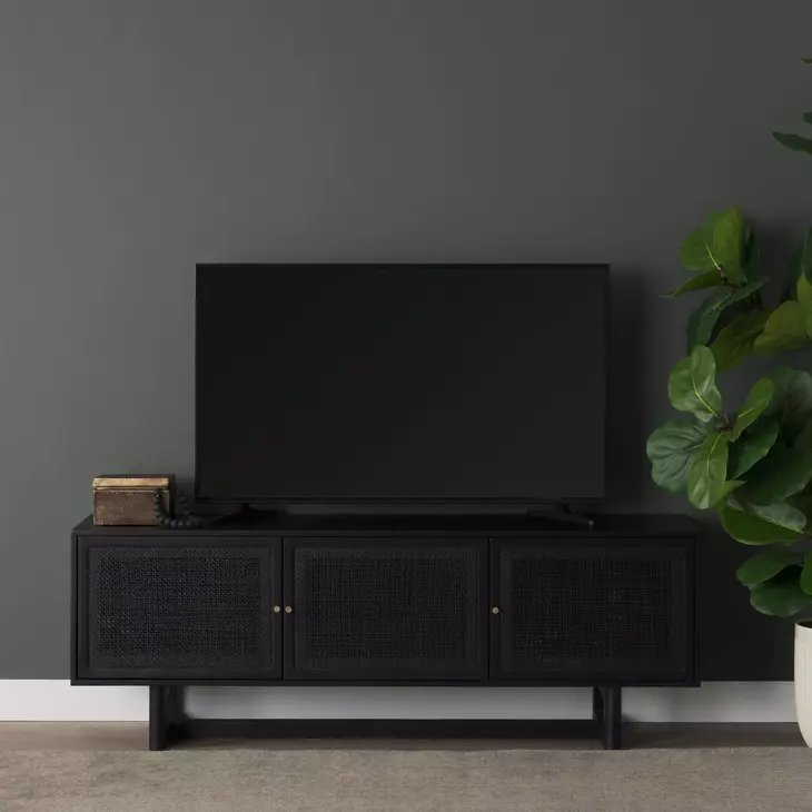 Grier Black 65" Media Console