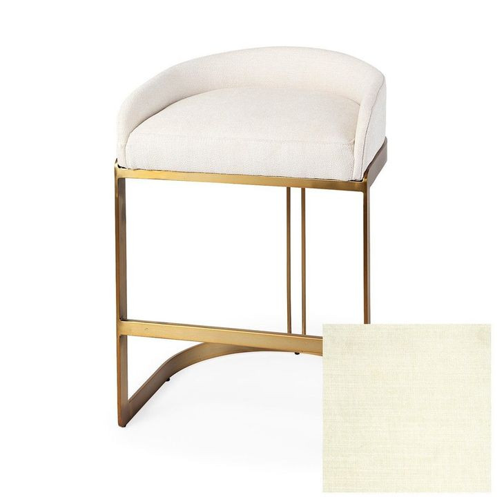 Hollyfield II Cream Upholstered Counter Height Stool