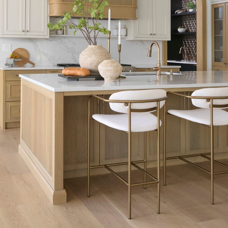 Parker Cream Upholstered Counter Height Stool