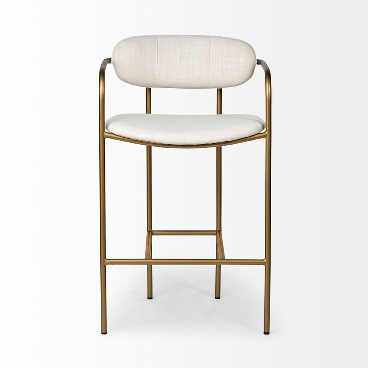 Parker Cream Upholstered Counter Height Stool