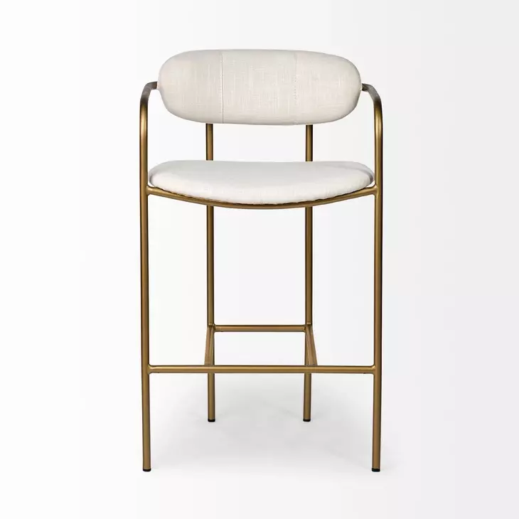 Parker Cream Upholstered Counter Height Stool