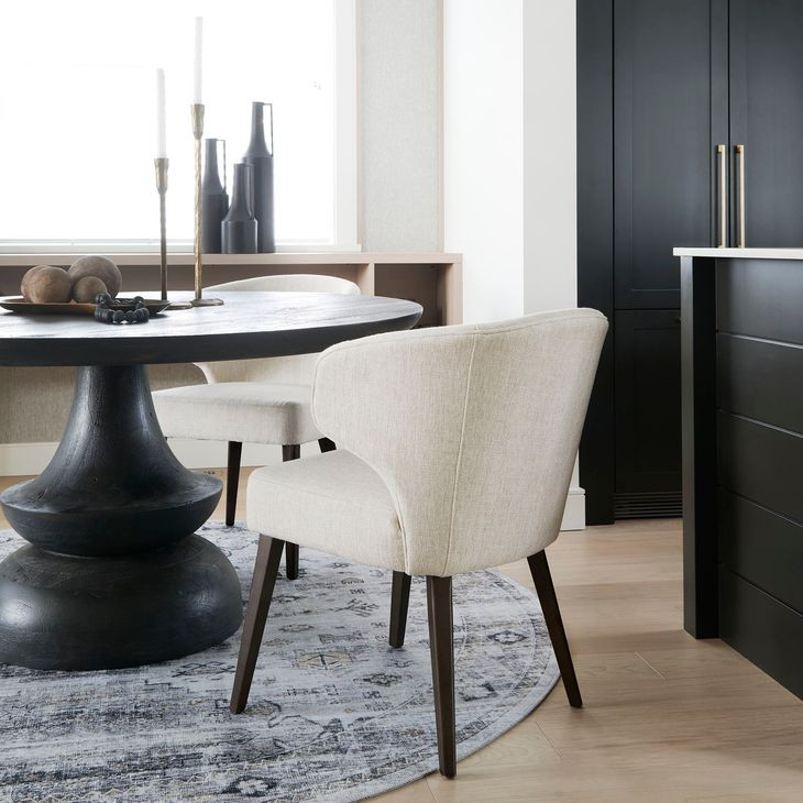 Niles Cream Performance Fabric Dining Chair