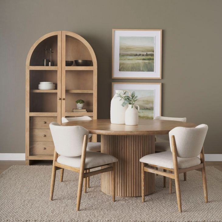 Cline Cream Performance Fabric Dining Chair