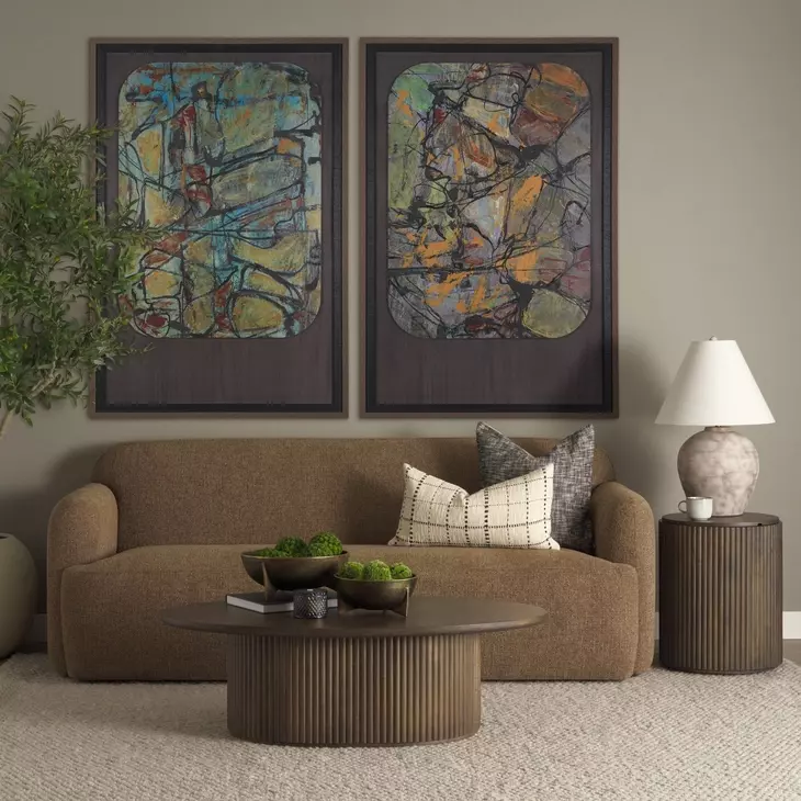 Saga Brown 90" Sofa