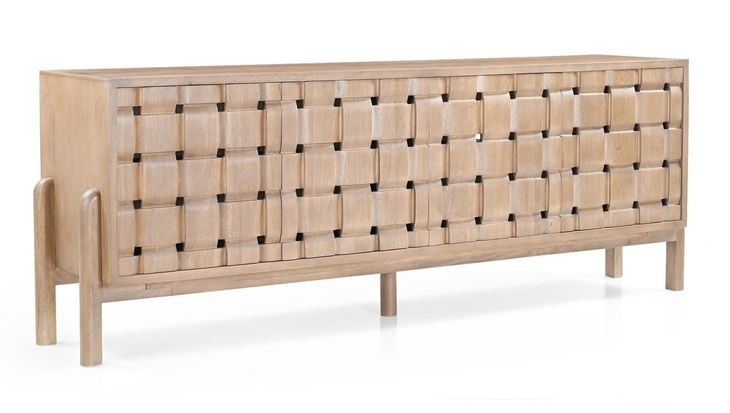 Trellyn Light Brown 4 Door Sideboard