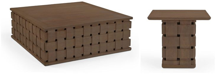 Trellyn Dark Brown Square Occassional Table Set