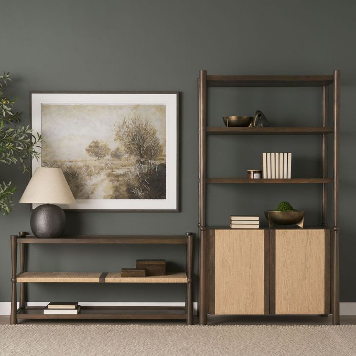 Bondi Dark Brown 2 Door Bookcase