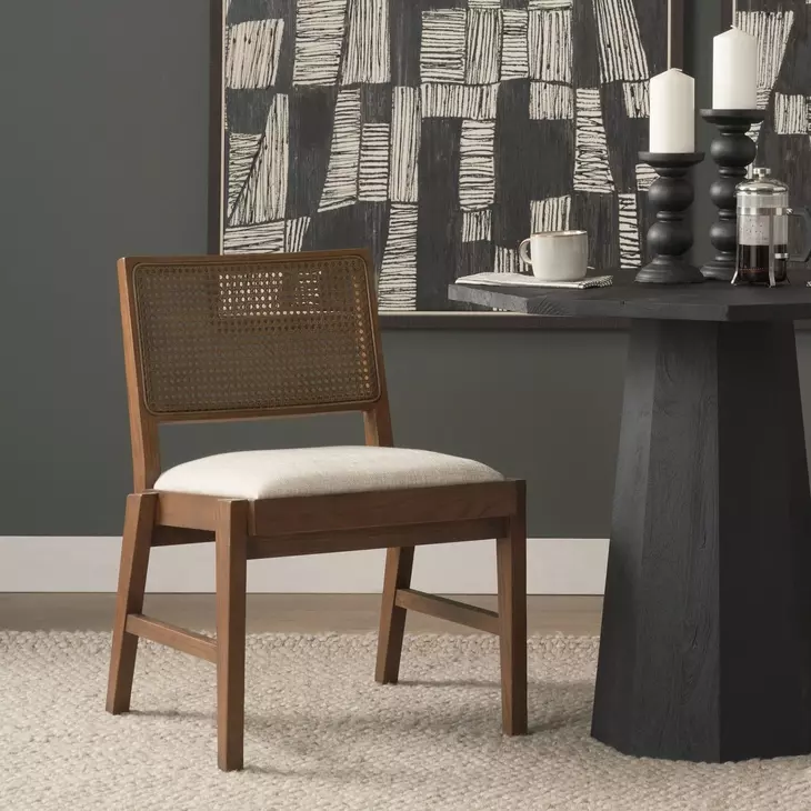 Reid Cream Upholstered Dining Chair