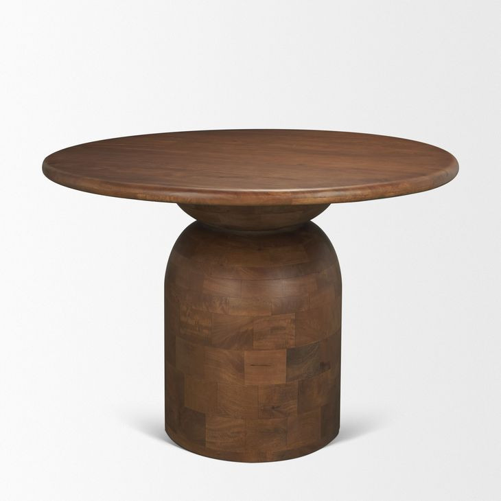 Atlas Mid Brown 42" Round Dining Table