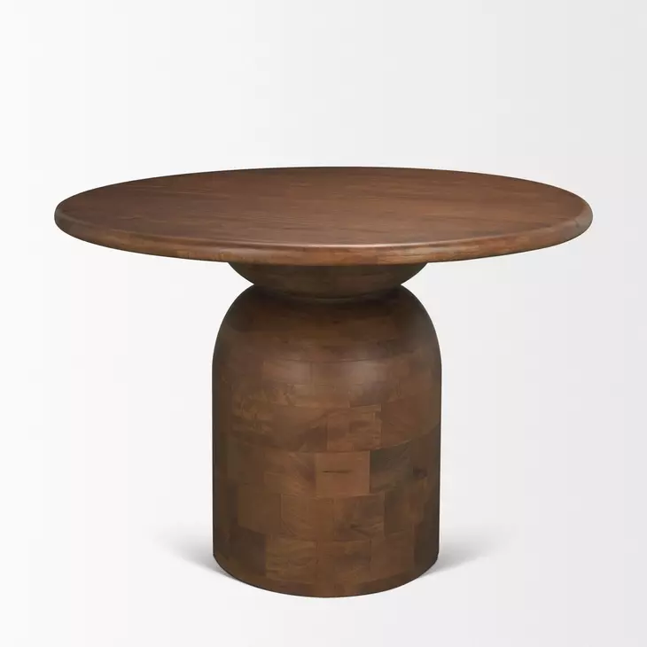 Atlas Mid Brown 42" Round Dining Table
