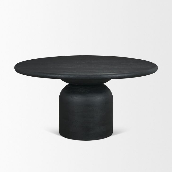 Atlas Black 60" Round Dining Table
