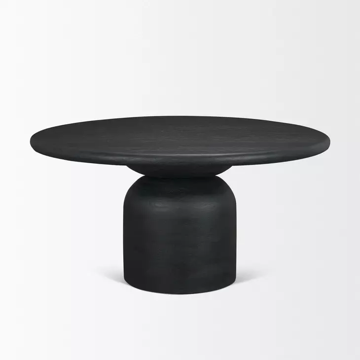 Atlas Black 60" Round Dining Table