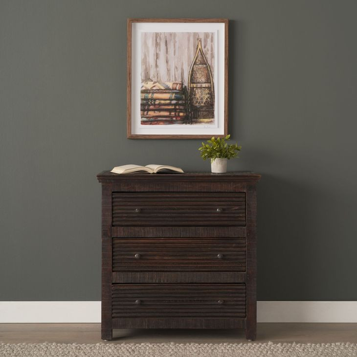 Rhett Medium Brown 3 Drawer Cabinet