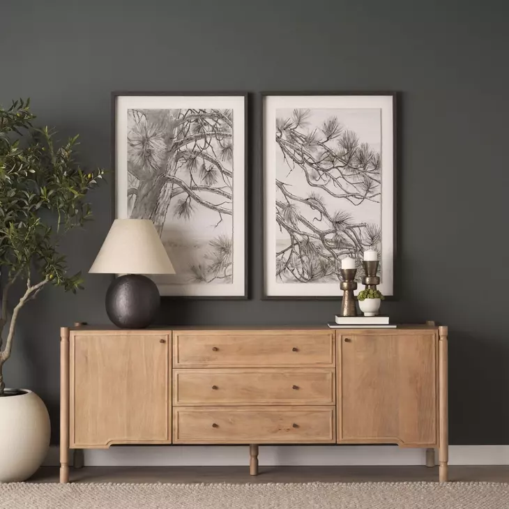 Phil Light Brown 2 Door Sideboard