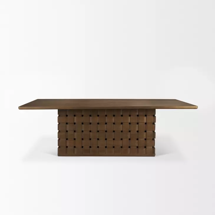 Trellyn Dark Brown 94" Rectangular Dining Table