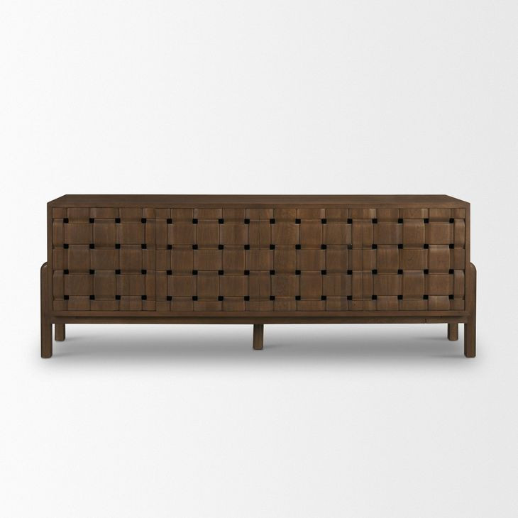 Trellyn Dark Brown 4 Door Sideboard