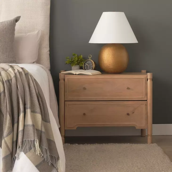 Phil Light Brown 2 Drawer Accent Cabinet