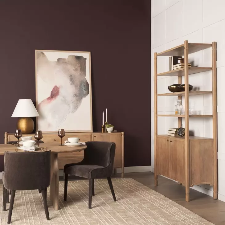Phil Light Brown 2 Door Bookcase