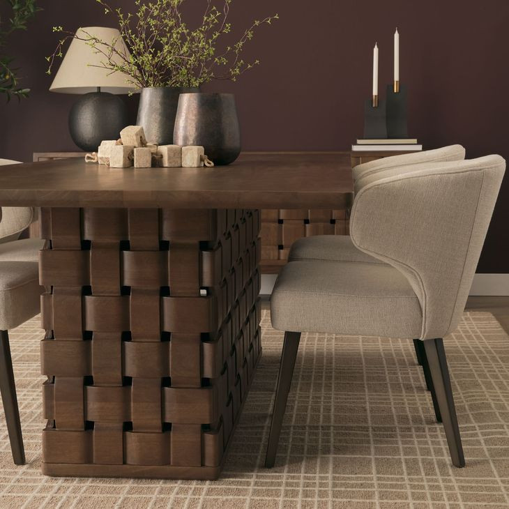 Trellyn Dark Brown 94" Rectangular Dining Table