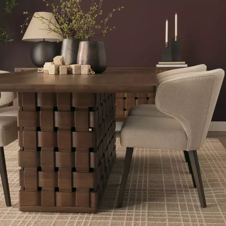 Trellyn Dark Brown 94" Rectangular Dining Table