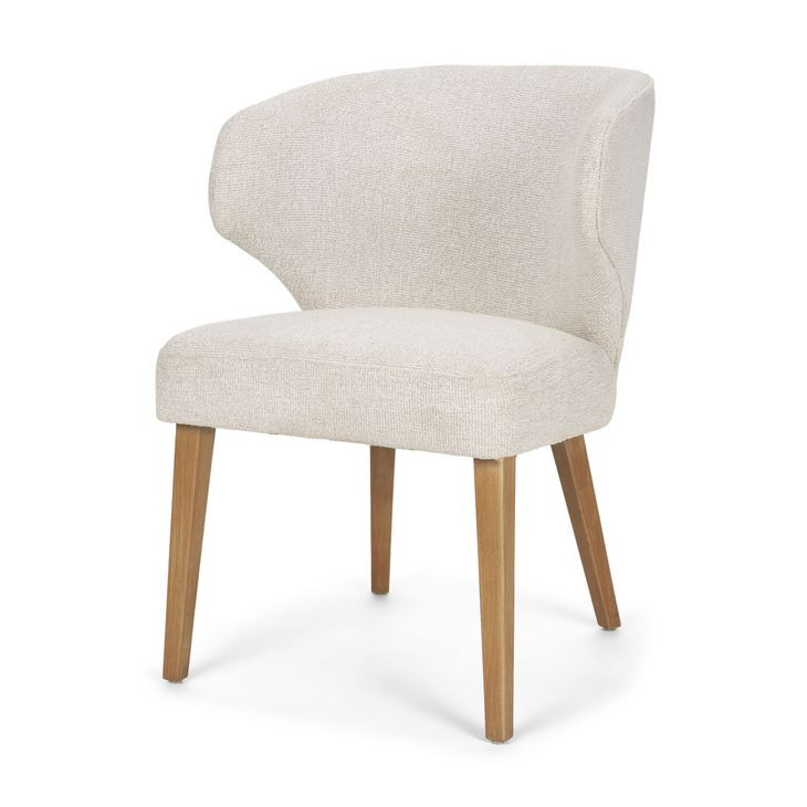 Niles Cream Upholstered Dining Chair