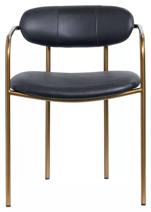 Parker Black Upholstered Dining Chair Set of 2