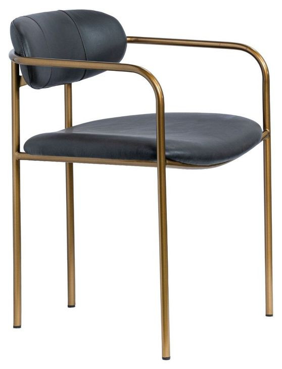 Parker Black Upholstered Dining Chair