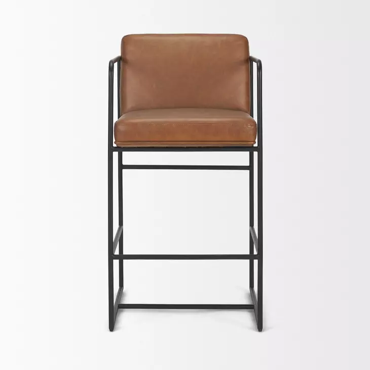 Stamford Brown Leather Upholstered Counter Height Stool