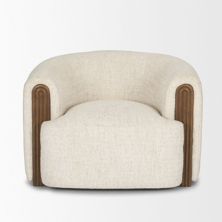 Kornelia Soft Oatmeal Upholstered Accent Chair