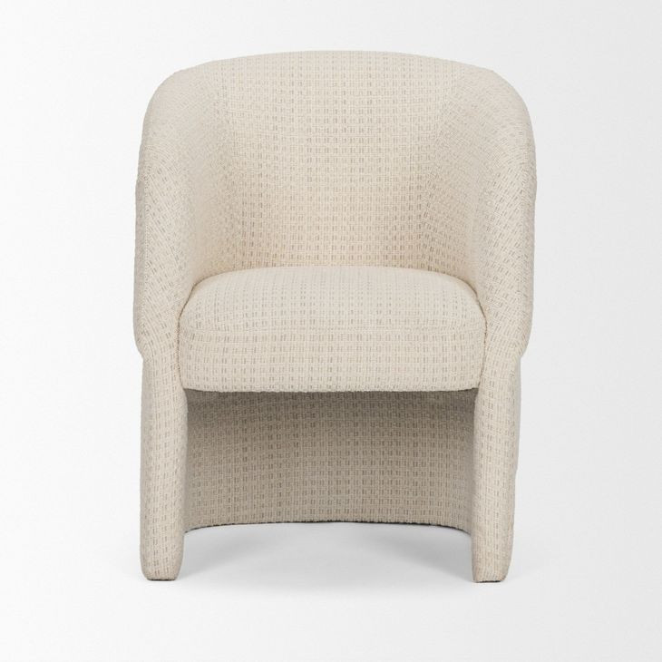 Curtis Cream Upholstered Dining Arm Chair