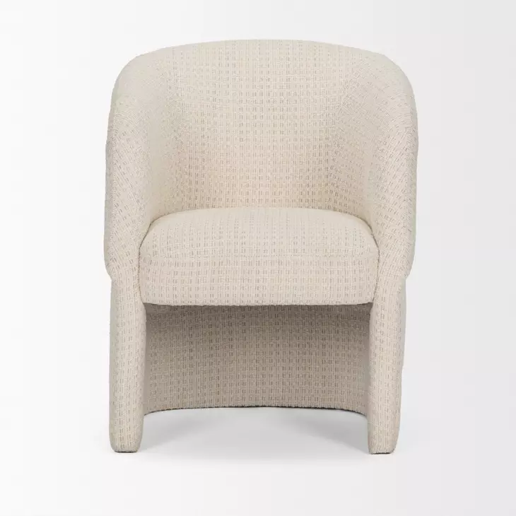 Curtis Cream Upholstered Dining Arm Chair
