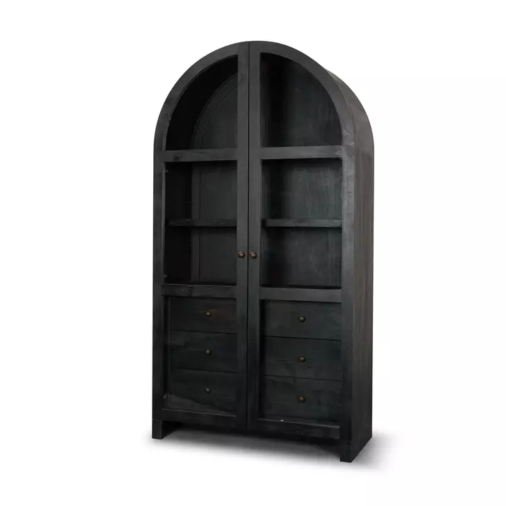Suri Black 2 Door Curio Cabinet