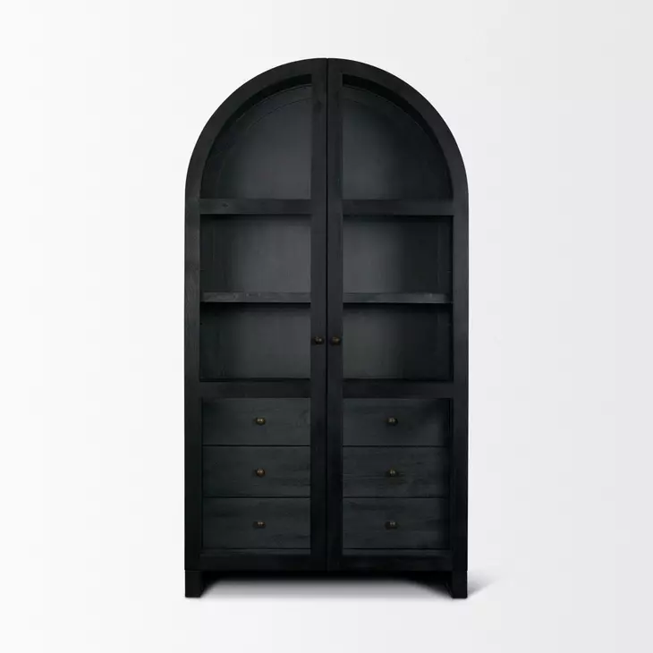Suri Black 2 Door Curio Cabinet