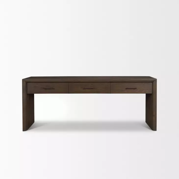 Belford Dark Brown Rectangular Console Table